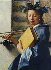 De muze der geschiedenis door Johannes Vermeer