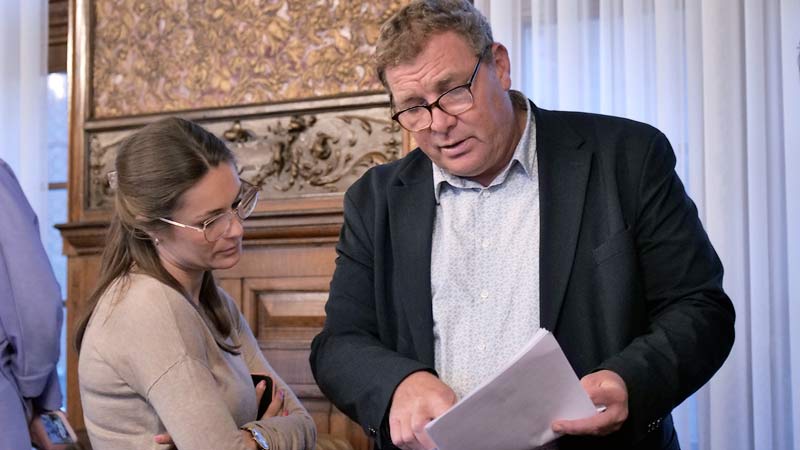 Stephanie in gesprek met de Maarten