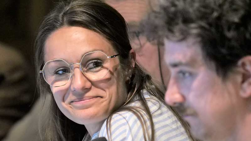 raadslid Stephanie Vanden Eede en schepen Paul Valkeniers