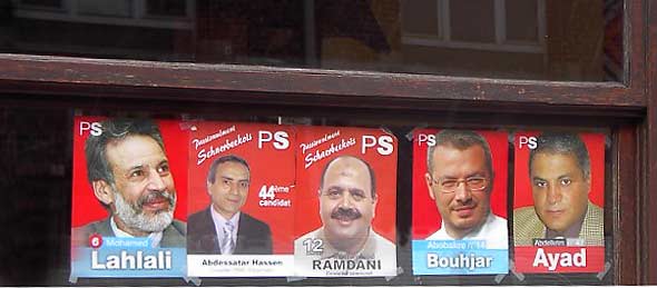 Enkele van de PS-kandidaten voor een parlementszetel in het Brusselse gewest